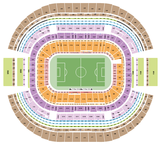 AT&T Stadium CONCACAF Gold Cup Seating Chart